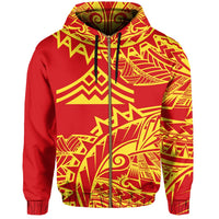 Hawaiian Mauna Kea Polynesian Zipper Hoodie Viva Style - Polynesian Pride