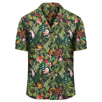 Tropical Flamingo Hibiscus Hawaiian Shirt - Polynesian Pride