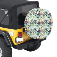 Tropical Flower, Plant And Leaf Pattern Hawaii Spare Tire Cover - Polynesian Pride
