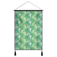 Tropical Leaves Jungle Monstera Leaf Hanging Poster - AH Hanging Poster 43 x 65 cm Cotton And Linen - Polynesian Pride