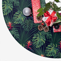 Tropical Monstera Leaf Green Tree Skirt - Polynesian Pride