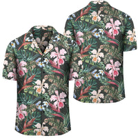 Tropical Monstera Leaf Red Hawaiian Shirt Unisex Black - Polynesian Pride