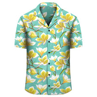 Tropical Plumeria Blue Hawaiian Shirt - Polynesian Pride