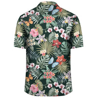 Tropical Plumeria Pattern With Palm Leaves Hawaiian Shirt - Polynesian Pride