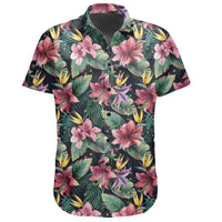 Hawaiian Shirt - Tropical Flowers, Palm And Leaves Shirt - Polynesian Pride