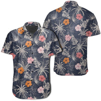 Hawaiian Shirt - Tropical Grey Shirt Unisex Black - Polynesian Pride