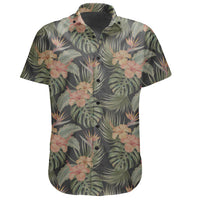 Hawaiian Shirt - Tropical Hibiscus Monstera Leaf Shirt - Polynesian Pride
