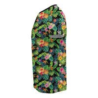 Hawaii Tropical Pattern With Pineapples, Palm Leaves and Flowers T Shirt - Polynesian Pride