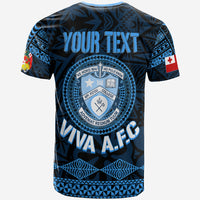 Custom Tonga Apifoou College T Shirt Viva AFC Black LT7 - Polynesian Pride