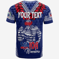 Custom Toa Samoa T Shirt Ulafala Style Samoa Warriors LT7 - Polynesian Pride