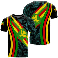 Hawaii Polynesian Unisex Kanaka Flag T Shirt Ten Style - Polynesian Pride