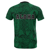 Hibiscus Polynesian Green Hawaii Turtle T Shirt - Polynesian Pride