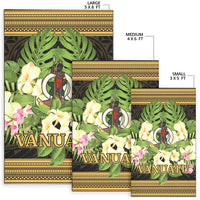 Vanuatu Area Rug - Polynesian Gold Patterns Collection - Polynesian Pride