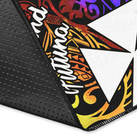 Wallis and Futuna Area Rug - Rainbow Polynesian Pattern - Polynesian Pride