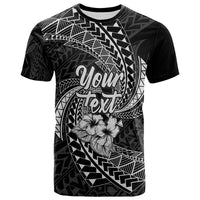 Polynesian Hawaii Custom T Shirt White Spiral Pattern Hibiscus Unisex WHITE - Polynesian Pride