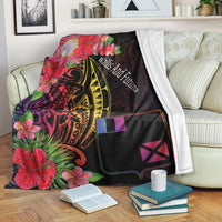 Wallis and Futuna Premium Blanket - Tropical Hippie Style White - Polynesian Pride