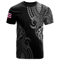 Personalized Hawaii Map Polynesian Warrior Ikaika Unisex T Shirt William Style White - Polynesian Pride