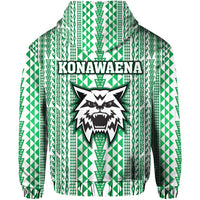 Hawaii Konawaena Wildcats School Zip Hoodie Simple Style LT8 - Polynesian Pride