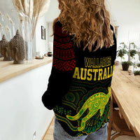 Personalised Aussie Wallabies Mix Mate Maa Tonga Women Casual Shirt Ver 01 LT7 - Polynesian Pride