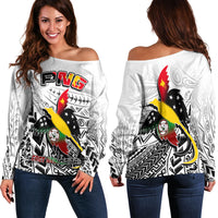 Papua New Guinea And East New Britain Province Off Shoulder Sweater LT6 - Polynesian Pride