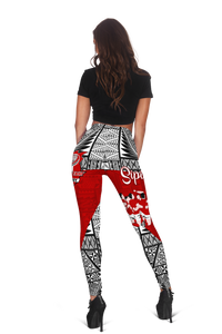 Tonga Rugby Ikale Tahi Sipi Tau Women Legging - LT2 - Polynesian Pride