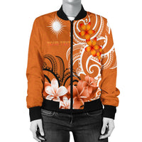 Custom Marshall Islands Personalised Women's Bomber Jacket - Marshallese Spirit - Polynesian Pride