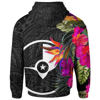 Yap Hoodie Hibiscus Polynesian Pattern - Polynesian Pride
