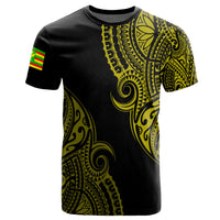 Personalized Hawaii Kanaka Map Polynesian Warrior Ikaika Unisex T Shirt William Style Yellow - Polynesian Pride