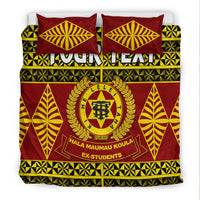 (Custom Personalised) Tonga High School Bedding Set - Tongan Pattern LT13 - Polynesian Pride