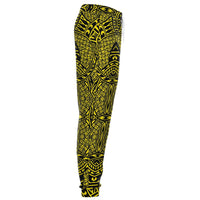 Polynesian Lauhala Mix Yellow Joggers - Polynesian Pride