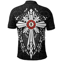 New Zealand ANZAC Polo Shirt, Lest We Forget Maori Cross Tattoo Golf Shirt - Polynesian Pride