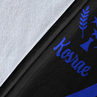 Kosrae Premium Blanket - Blue Polynesian Tentacle Tribal Pattern - Polynesian Pride