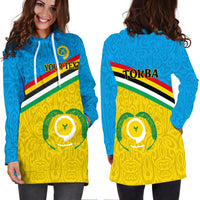 (Custom Personalised) Vanuatu Torba Province Hoodie Dress - Flag Style - LT12 - Polynesian Pride