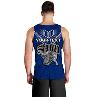 (Custom Personalised) Toa Samoa Rugby Men Tank Top - Samoan Warrior Pride - LT12 - Polynesian Pride