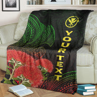 (Custom Personalised) Hawaii Polynesian Blanket - Ohia Lehua - LT12 - Polynesian Pride
