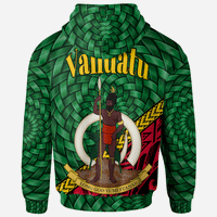 Vanuatu Hoodie Norsup Polynesian Patterns With Bamboo - Polynesian Pride