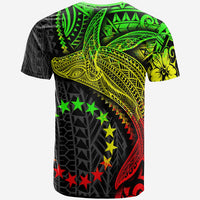 Cook Islands T Shirt Humpback Whale & Coat of Arms Reggae - Polynesian Pride