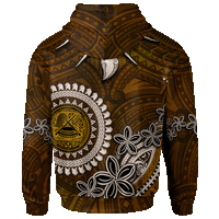 American Samoa Custom Hoodie Polynesian Boar Tusk - Polynesian Pride