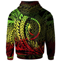 Chuuk State Zip Hoodie Reggae Custom Wings Style - Polynesian Pride