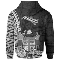 Fiji Zip Hoodie Nadi Seal of Fiji Polynesian Patterns - Polynesian Pride