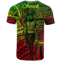Chuuk State T Shirt Seal of Chuuk State Polynesian Reggae Patterns - Polynesian Pride