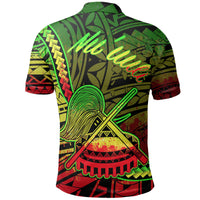 American Samoa Polo Shirt Nuuuli Polynesian Reggae Patterns - Polynesian Pride
