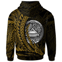 American Samoa Zip Hoodie Wings Style - Polynesian Pride