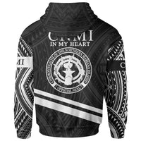 Northern Mariana Islands Zip Hoodie In My Heart Style Polynesian Patterns - Polynesian Pride