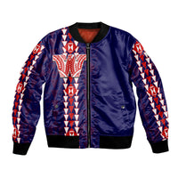 Hawaii - Waianae High Mix Kakau Bombers Jacket LT6 Unisex Blue - Polynesian Pride