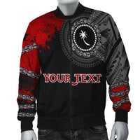 Chuuk Polynesian Personalised Men's Bomber Jacket - Polynesian Chain Style - Polynesian Pride