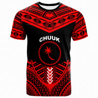 ChuukT Shirt Tribal Pattern Cool Style Unisex Red - Polynesian Pride