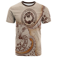 Northern Mariana Islands T Shirt Hibiscus Flowers Vintage Style Unisex Black - Polynesian Pride