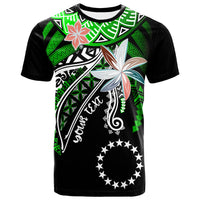 Cook Islands Custom T Shirt Fanciful Forest Green Color Unisex Green - Polynesian Pride