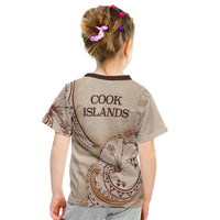 Cook Islands T Shirt Hibiscus Flowers Vintage Style - Polynesian Pride